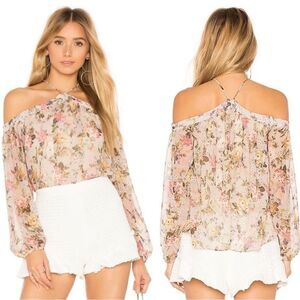 Bailey 44 Inamorata Blush Floral Print Top Size XS